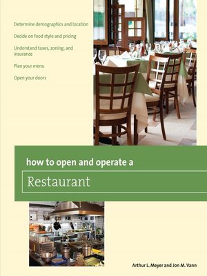 cover image of How to Open and Operate a Restaurant